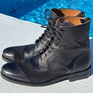 Outstanding Condition TAFT Black Gladiator Boots Size: 44 (US 11)